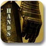 medieval armor hands